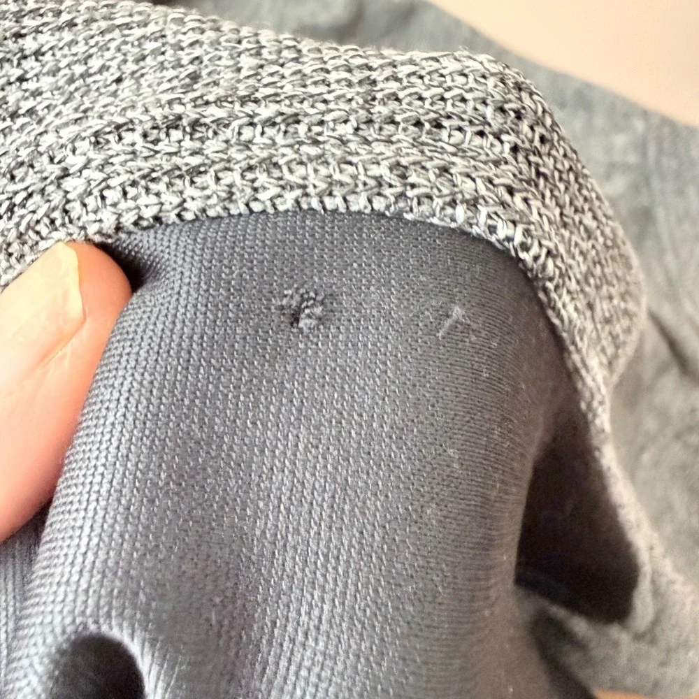 Spyder Mens XXL Heather Gray Black Quarter Zip Fleece Pullover‎ Jacket 186400